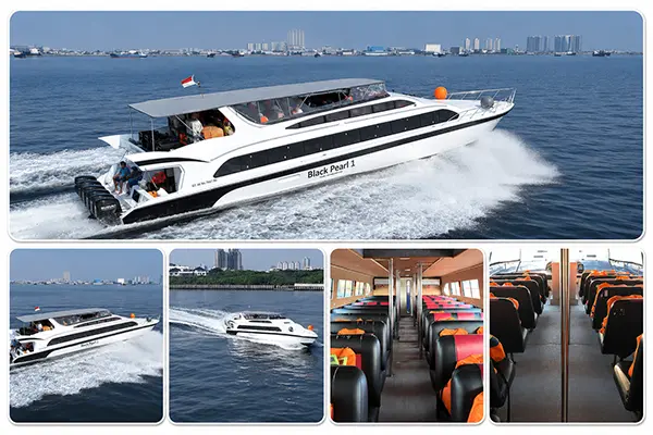 KM Black Pearl untuk sewa speedboat ke Pulau Pari
