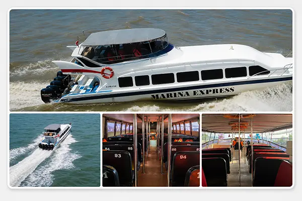 KM Marina Express untuk sewa speedboat ke Pulau Pari
