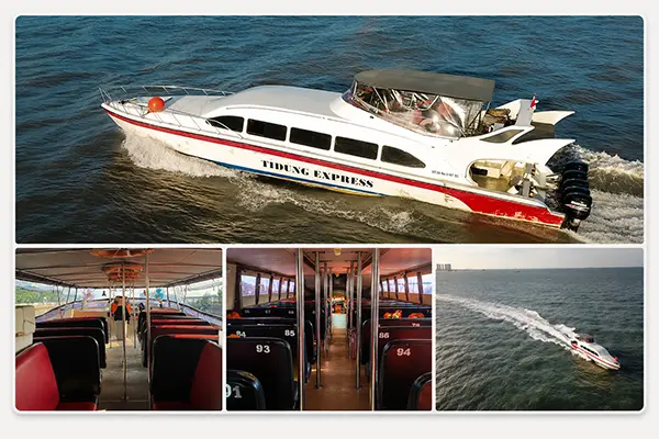 KM Tidung Express Garuda untuk sewa speedboat ke Pulau Pari