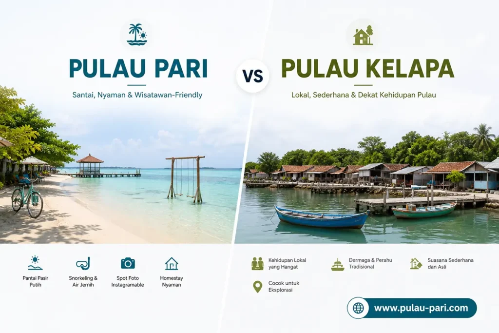Pulau Pari Vs Pulau Kelapa: Mana Lebih Nyaman untuk Santai? 1 pulau pari vs pulau kelapa